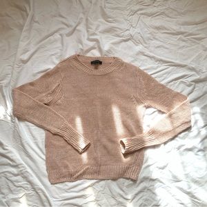 Ann Taylor pink knit sweater NWOT